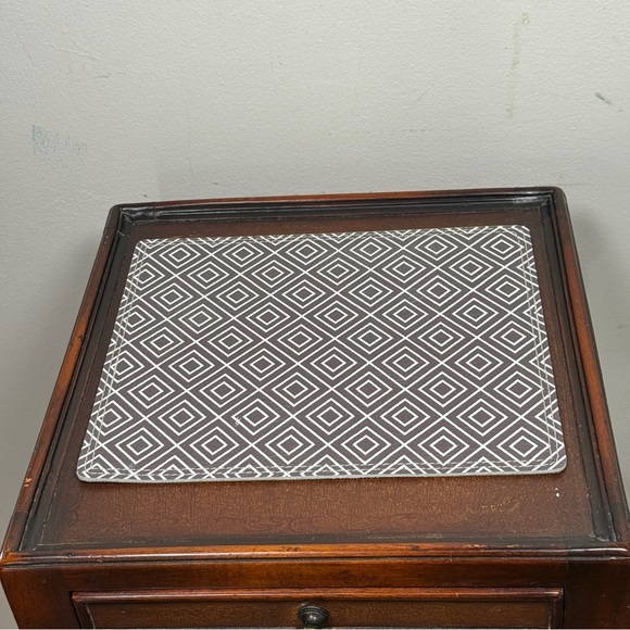 Pettan Other - Leather Geometric Reversible Gray/Green Decorative Pad